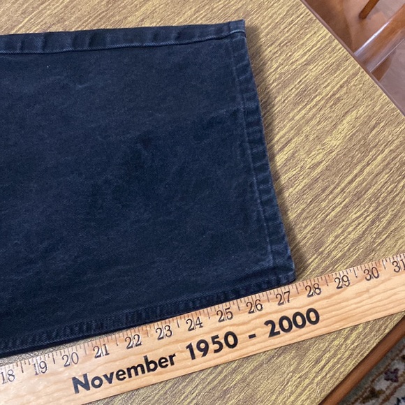 Harley Davidson Motorcycle Lightly Faded Black Short Length Denim Jeans Size 46 - Picture 9 of 10